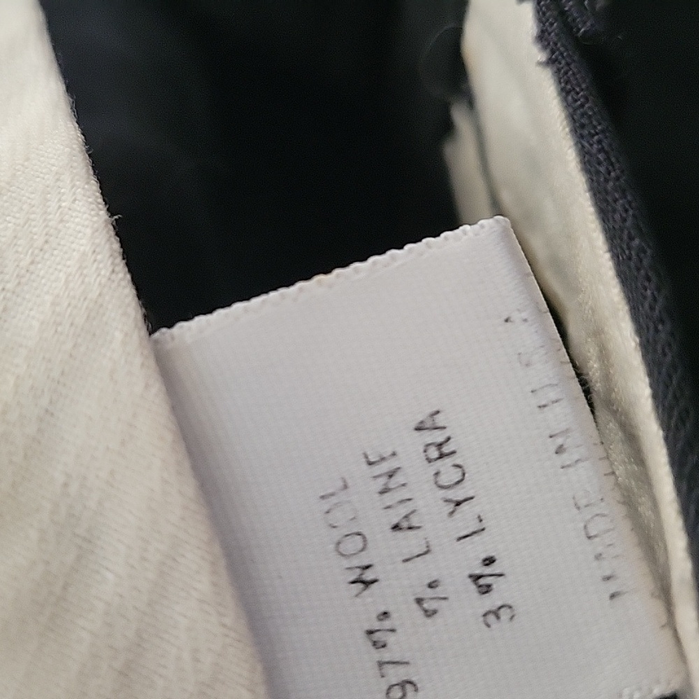 Theory Black Trim Wool  Pants Size 6 - Picture 5 of 7